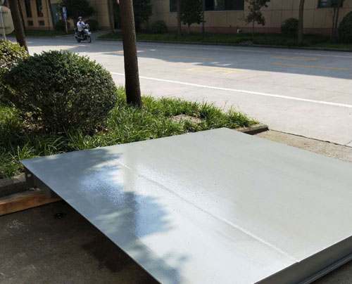 7月18日出售1臺(tái)材料稱(chēng)重用2x3米5噸地磅秤給浙江三元建設(shè)工程